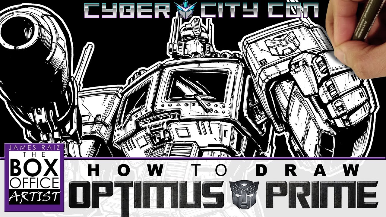 HOW TO DRAW TRANSFORMERS OPTIMUS PRIME - YouTube