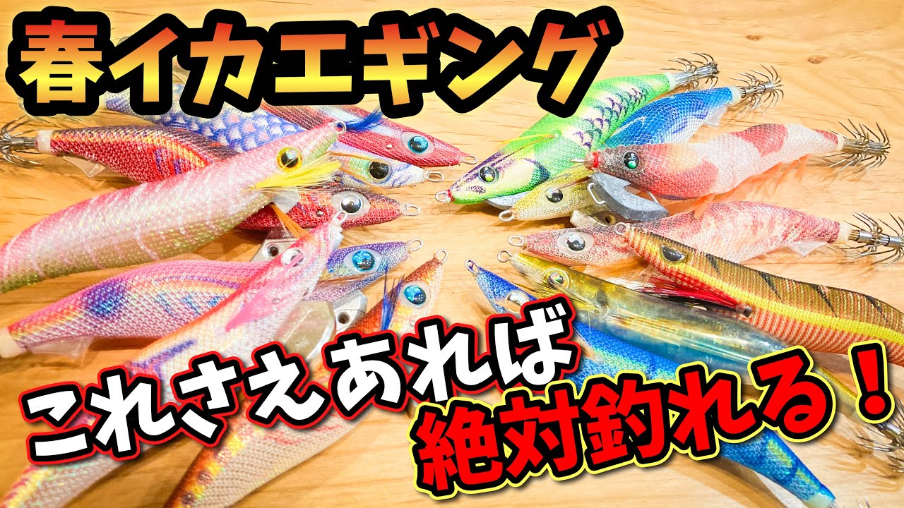 春イカエギング】これさえあれば絶対釣れる！春用の一軍エギを紹介し