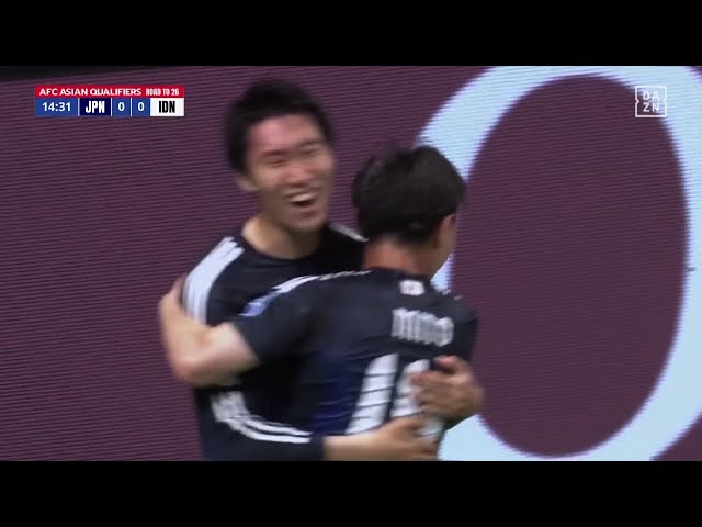 速報】日本が鎌田大地のゴールで先制！A代表デビューの三戸舜介が