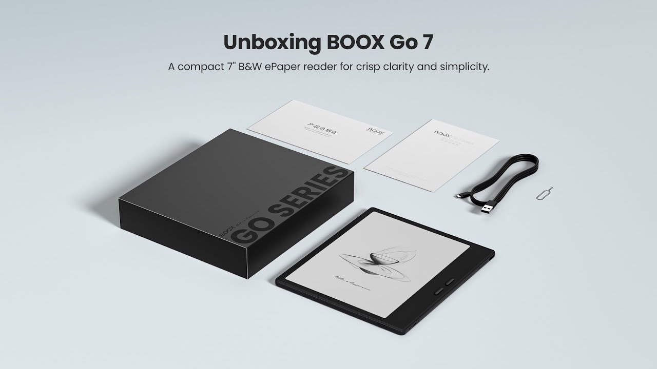BOOX Go 7 Official Unboxing - YouTube