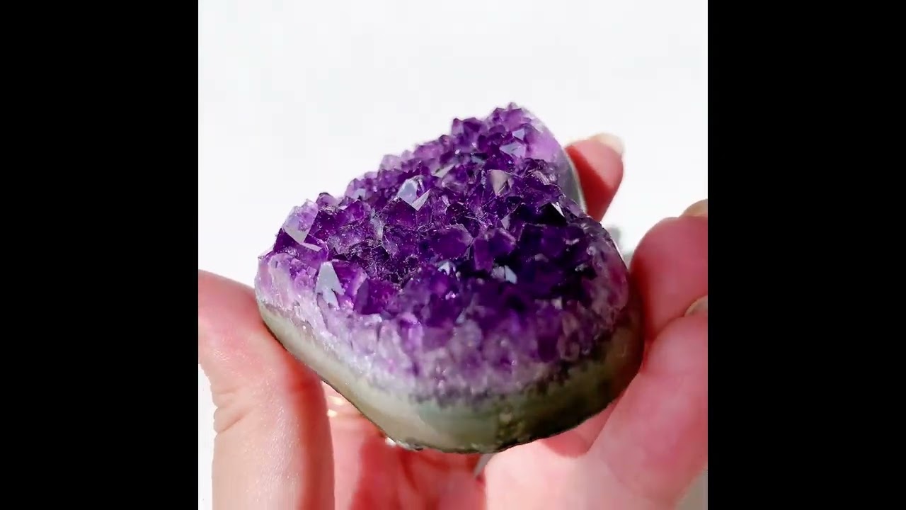 アメジスト クラスター ハート型 | 原石 | Crystals by Purely