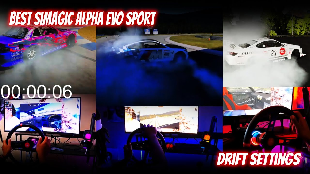 BEST Simagic Alpha Evo Sport Drift Settings | Assetto Corsa - YouTube