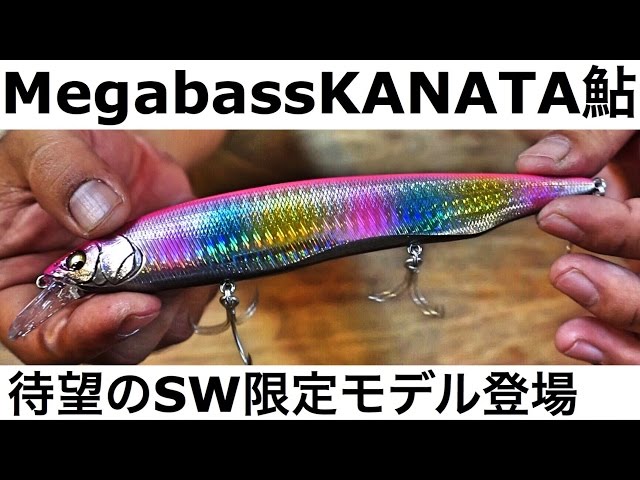 バス釣りルアー、メガバスのカナタ鮎に待望のSW限定モデル登場
