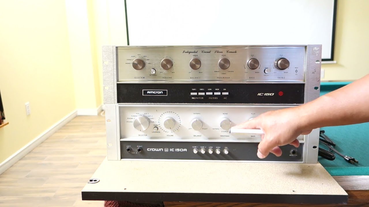 Preamplifier CROWN IC-150A vs IC150 - YouTube