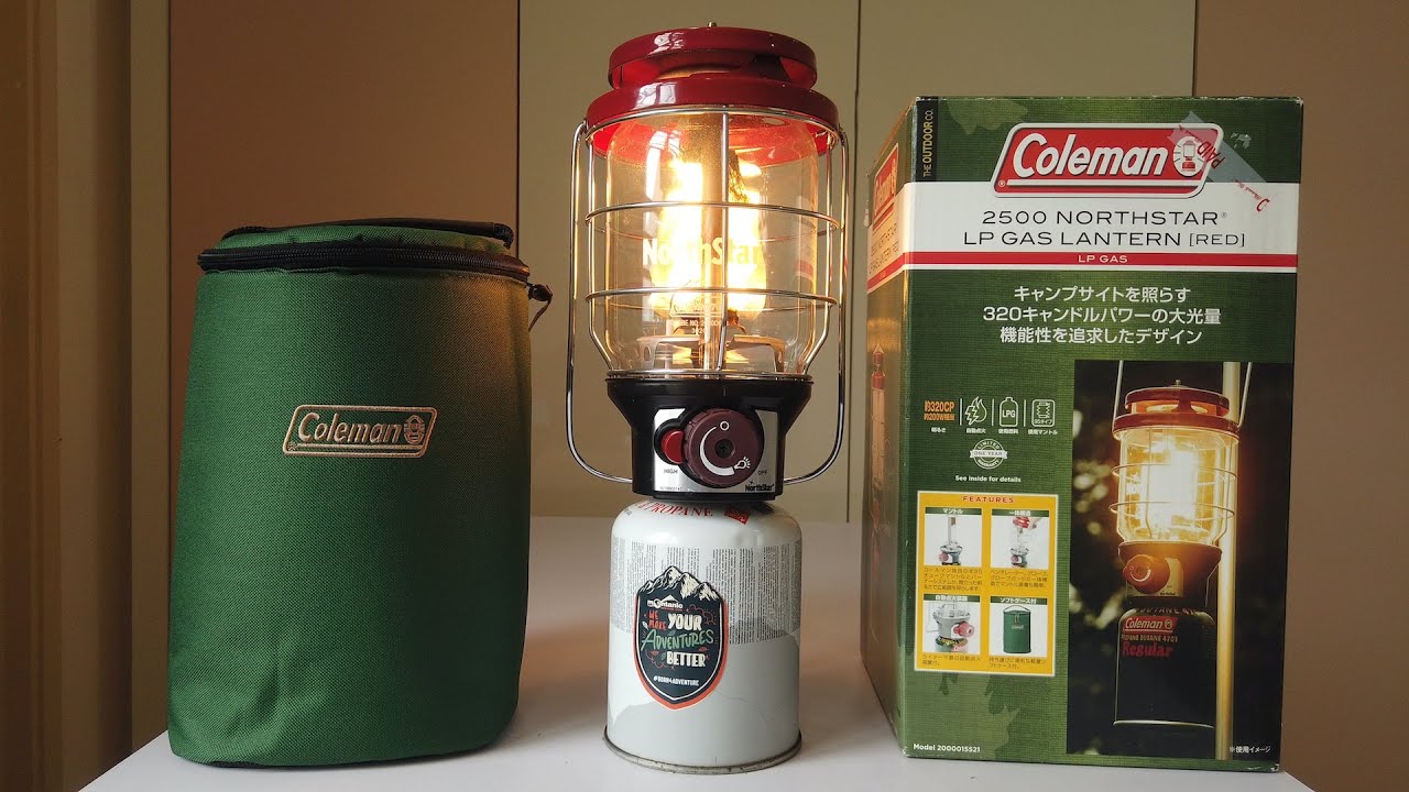Coleman Northstar LP 2500 Gas Lantern & Mantle - YouTube