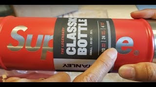Supreme x Stanley 20 oz Stainless Bottle + Cup FW19 Week #4 Pickup