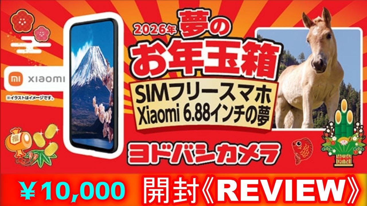 コスパ最強？まさかのおまけ付 開封REVIEW 2026 ヨドバシカメラ 夢の