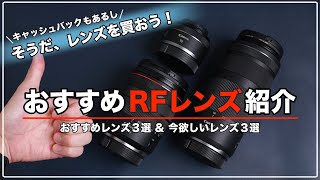 Canon】おすすめレンズ3選＆欲しいレンズ3選｜キャッシュバック
