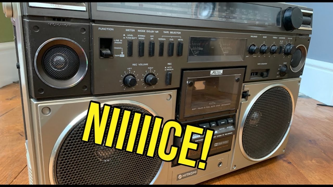 Hitachi TRK-8600E Radio Cassette Unboxing and Appraisal Before