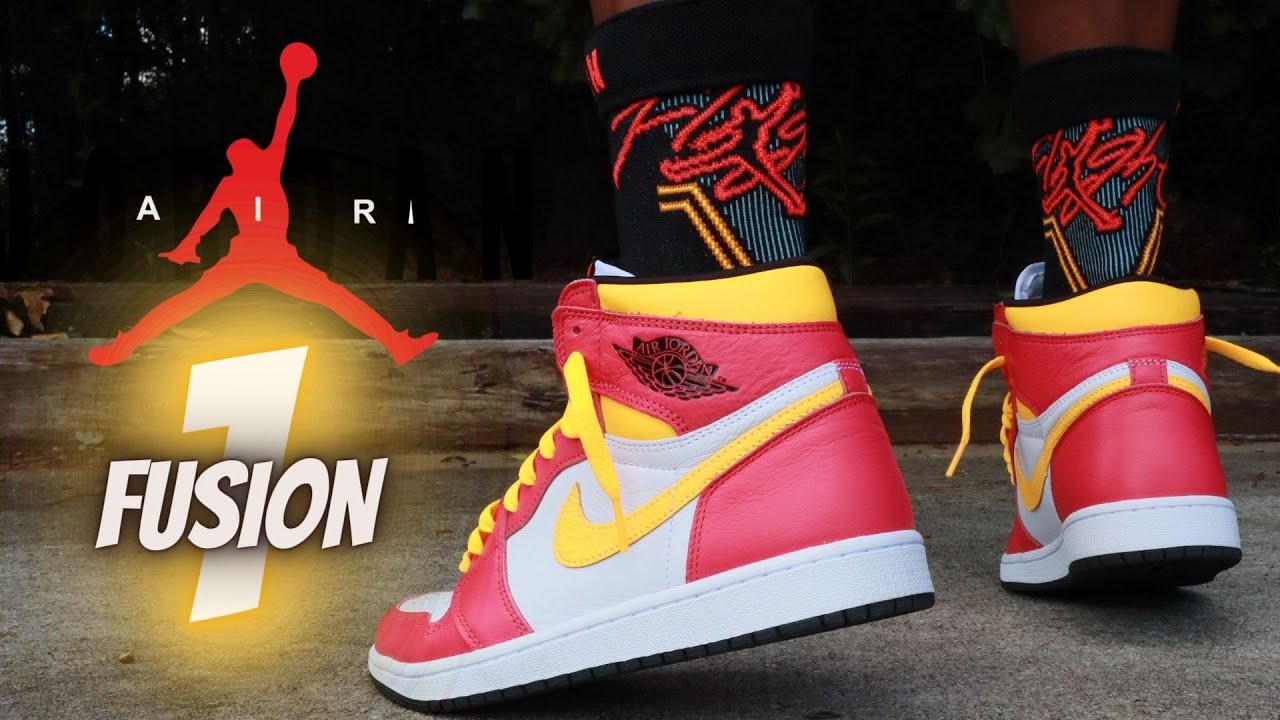 JORDAN 1 LIGHT FUSION RED REVIEW & ON FEET W/ LACE SWAPS!! - YouTube
