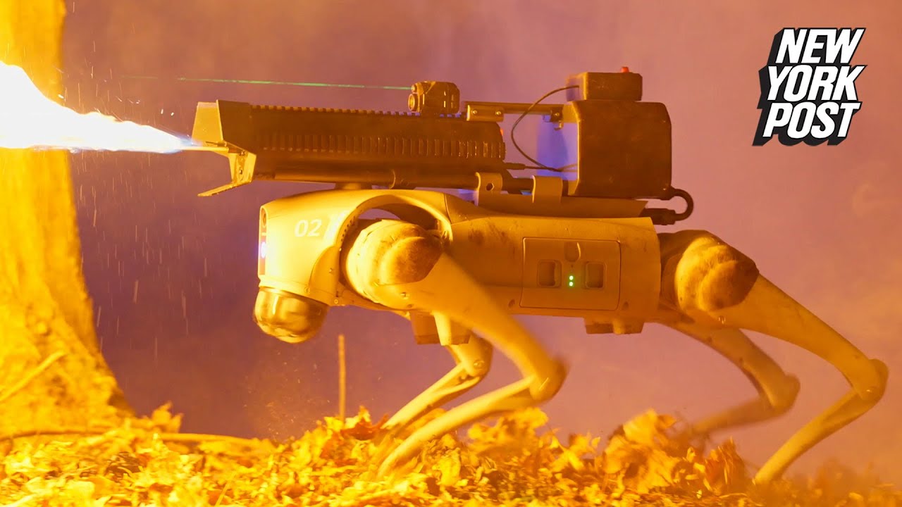 Throwflame unveils robot dog Thermonator — with flamethrower