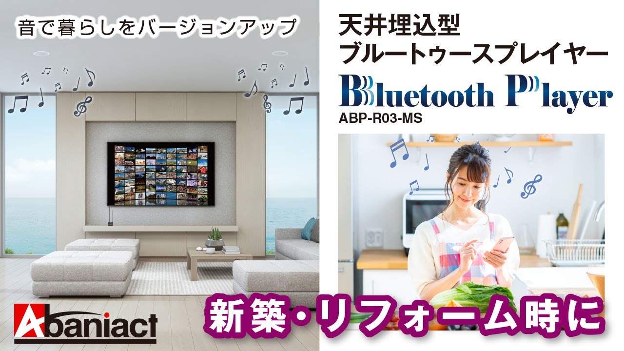 Bluetooth Player 天井スピーカー アバニアクト - 因幡電機産業