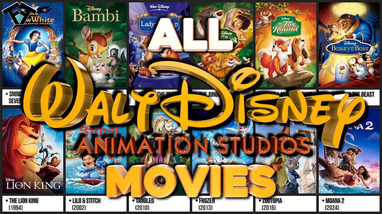 All Walt Disney Animation Movies (1937-2027) - YouTube