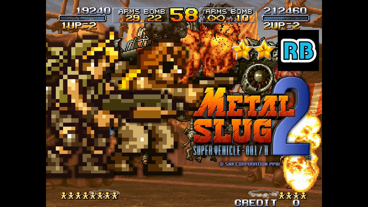 1998 [60fps] Metal Slug 2 2Players Nomiss ALL - YouTube