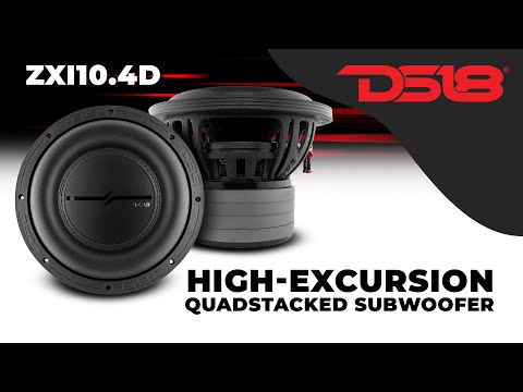 DS18's ZXI10.4D: High-Excursion Quad-Stacked Subwoofer - YouTube