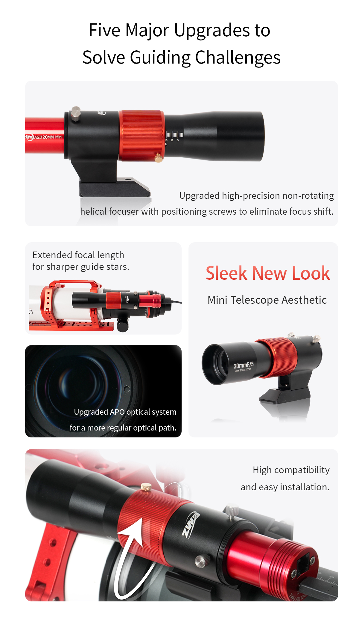 30F5 Mini Guide Scope - Discovery Astrophotography with ZWO ASTRO