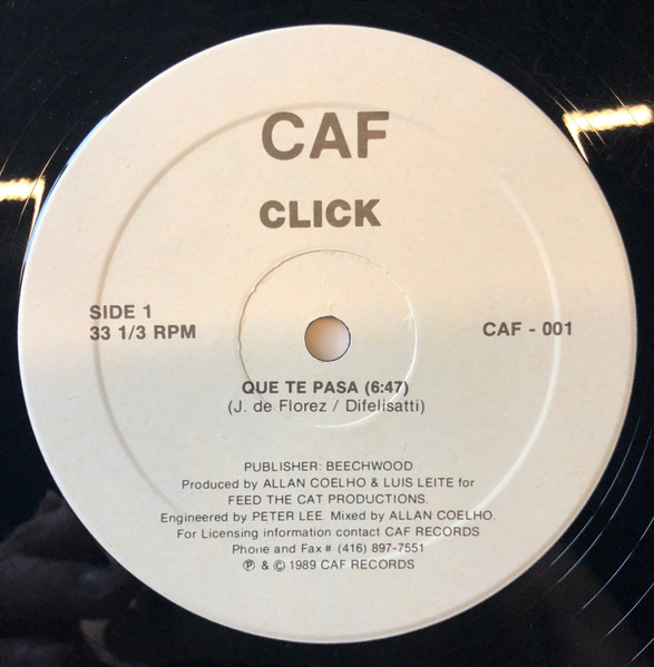 Click – Que Te Pasa – Vinyl (12