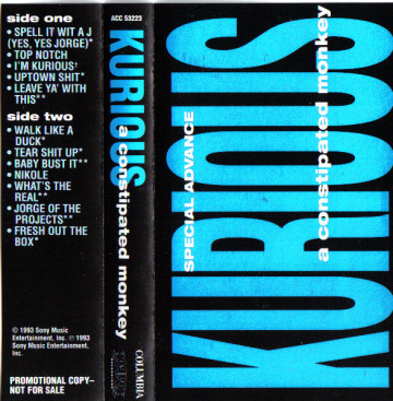 Kurious – A Constipated Monkey – 2 x Vinyl (12