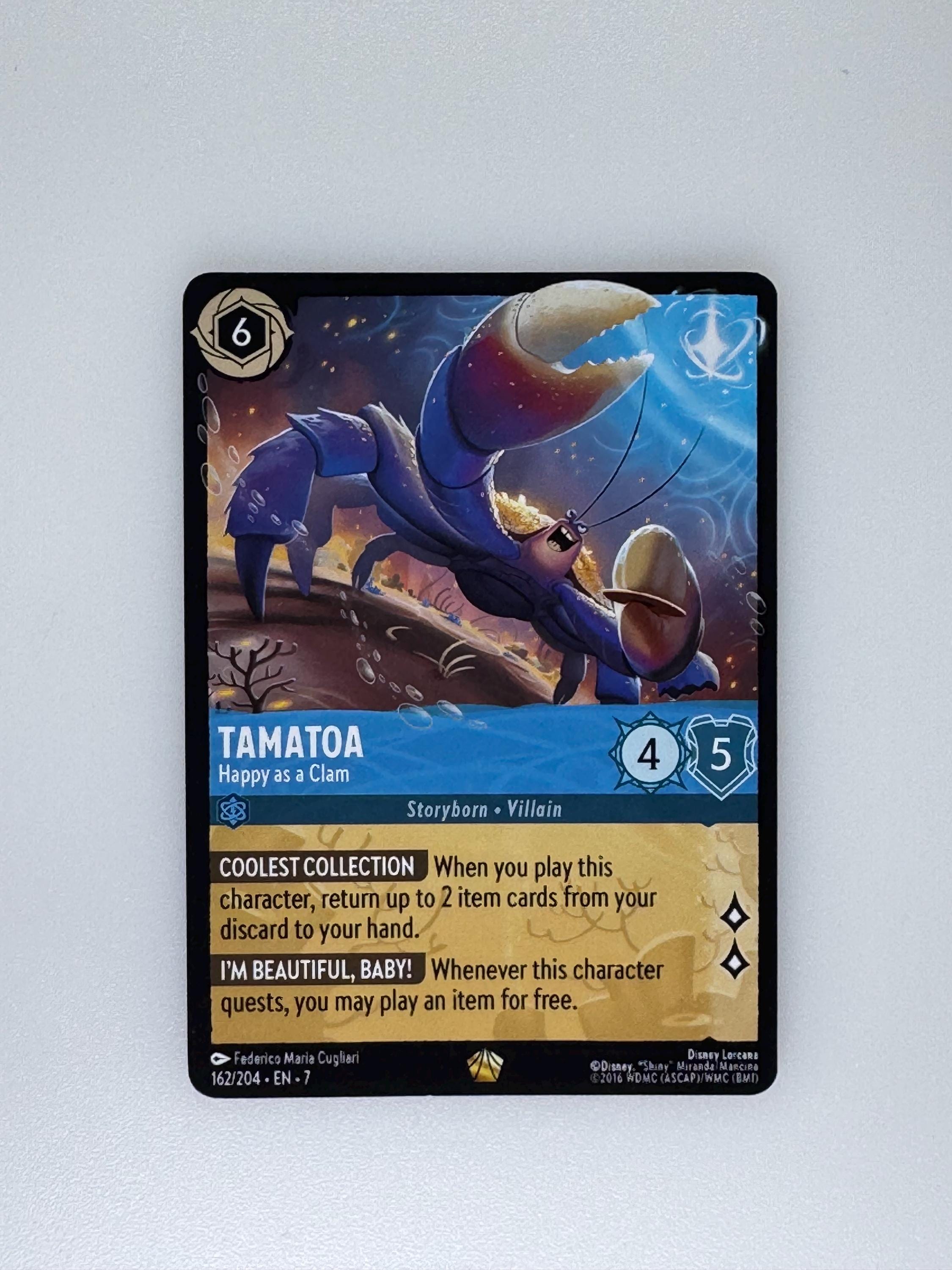 タマトア、貝のように幸せ ロルカナ プロキシ/オリカ、コモン/ホロ