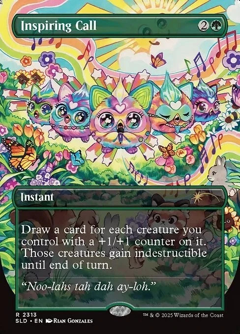 MTG Secret Lair X Furby: Doo-Ay Noo-Lah CONFETTI FOIL Edition