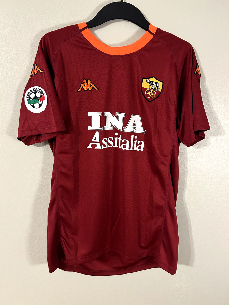 AS Roma Totti #10 VTG 2000/01 Kappa Home Jersey Football Soccer