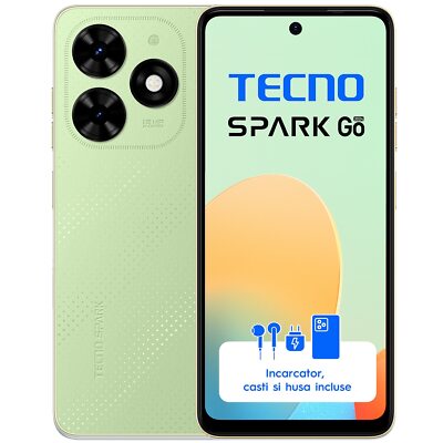 TECNO Spark Go 2024, Dual SIM-Octa Core 1.6 GHz, 64 GB + 3 GB RAM