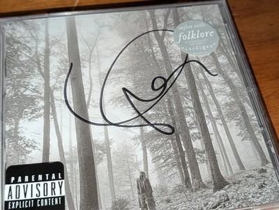Taylor Swift FOLKLORE Signed CD Album Limited Edition Eras SEALED