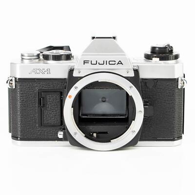 Fujica AX-1 Camera | X-Fujinon 55mm f2.2 lens | White | Japan | X