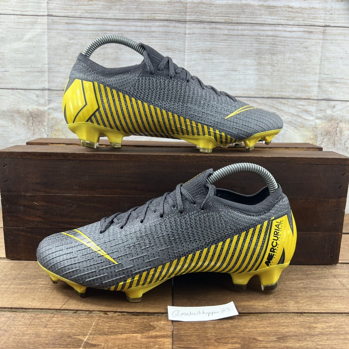 Nike Mercurial Vapor 12 Elite FG Game Over Gray AH7380-070 Men