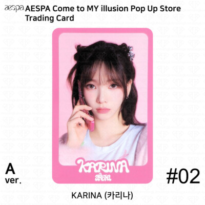 Aespa Come To My illusion Pop Up Store Random Trading Card A B C