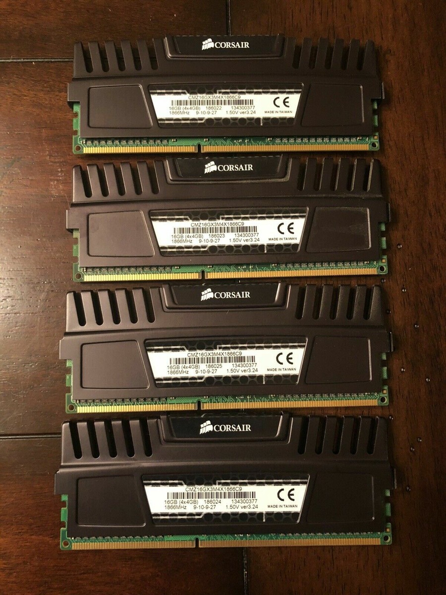 CORSAIR Vengeance 16GB (4 x 4GB) DDR3 1866MHz. 1.50V ver 3.24