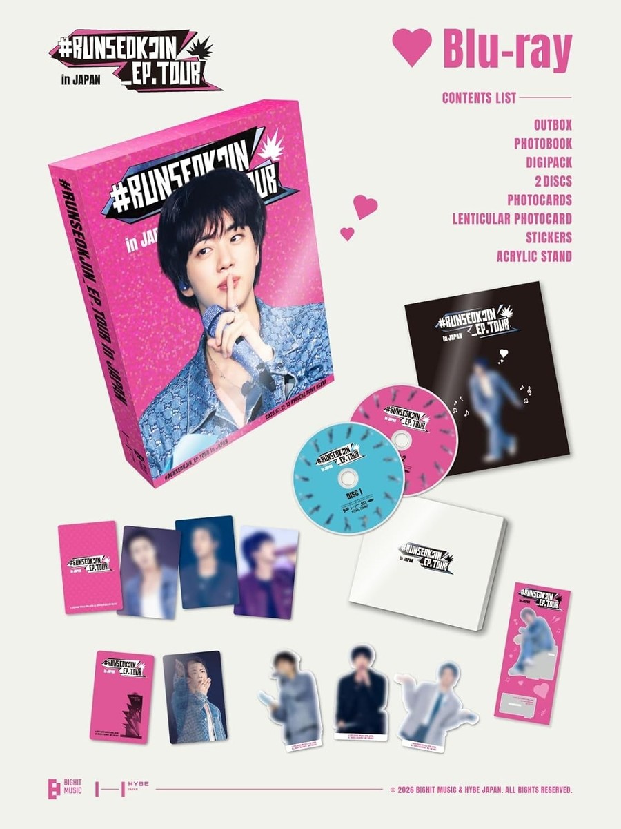 New BTS JIN #RUNSEOKJIN_EP.TOUR in JAPAN Blu-ray PROV-4053