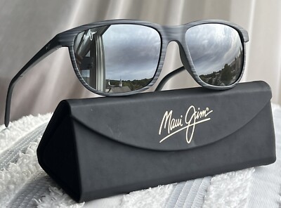 Maui Jim Dragons Teeth Lele Kawa MJ 811 11D Grey Stripe Frame