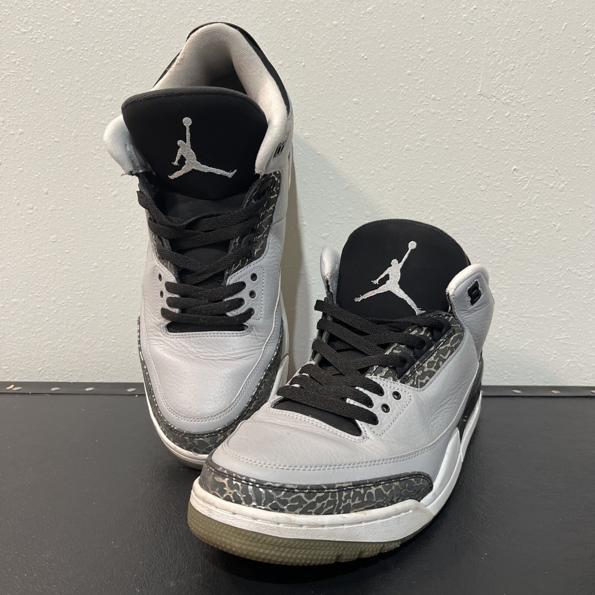 Nike Air Jordan 3 Retro Wolf Grey #136064-004 Sz 14 Preowned | eBay
