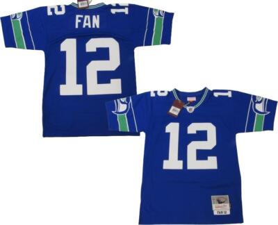 New FAN #12 Seattle Seahawks Mens Sizes Mitchell & Ness Legacy
