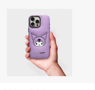 Sanrio Kuromi CASETiFY Puffy phone Case iphone 16 Pro MAX Purple