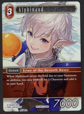FOIL Alphinaud Promo*** Final Fantasy TCG Kid Icarus | eBay