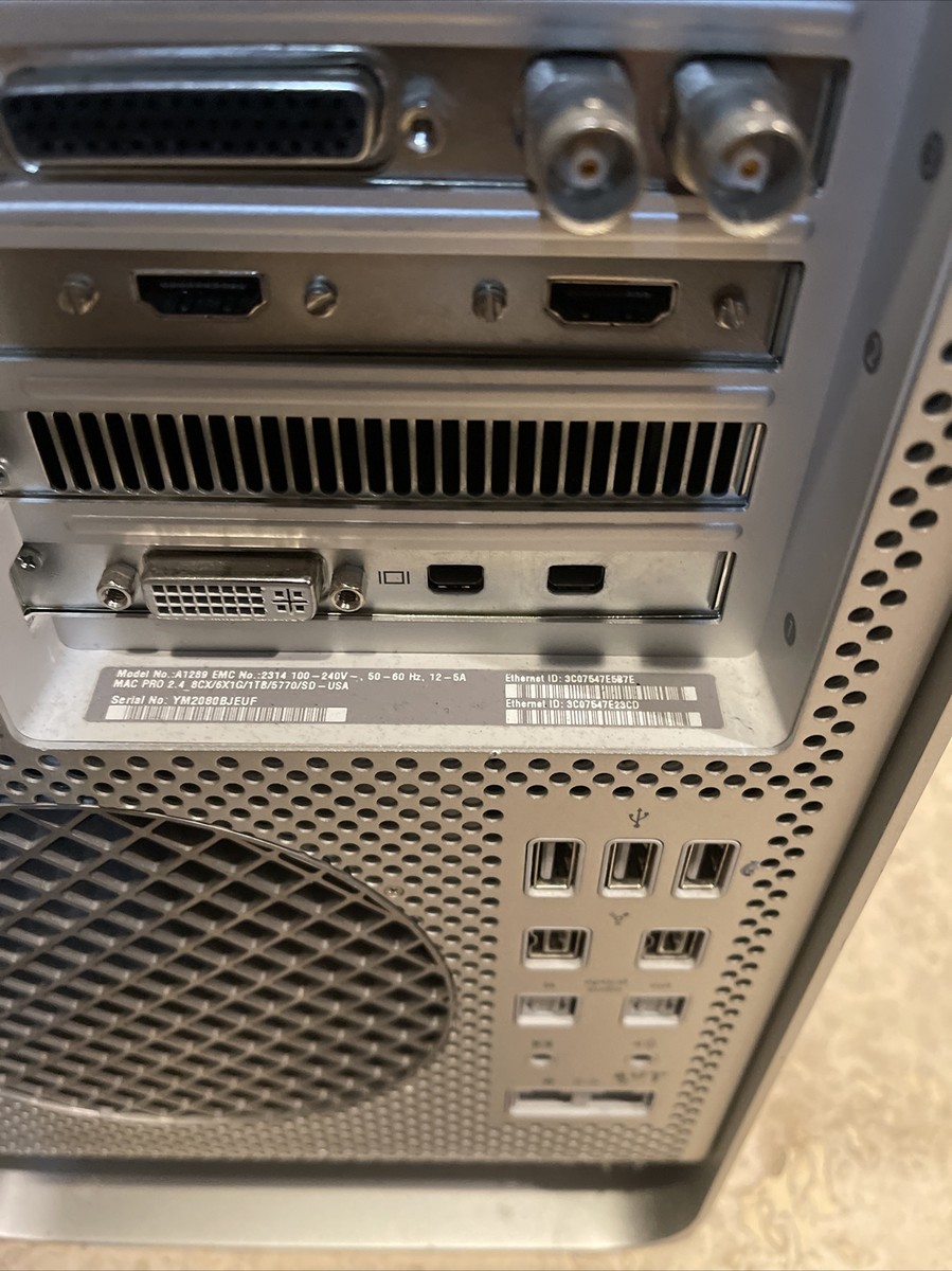 Mac Pro A1289 5,1 2010 MC560LL/A 2.8GHz Quad Core Xeon 16GB Ram1TB