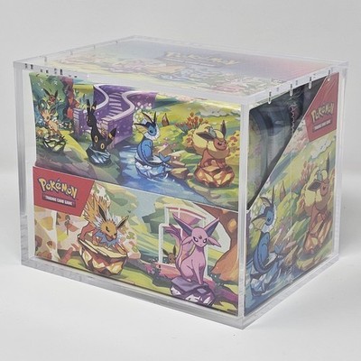 Pokemon Prismatic Evolutions Mini Tin Display Acrylic Case With