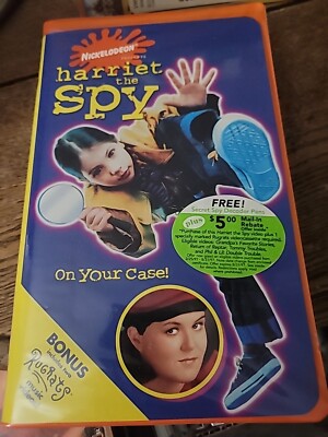 Nickelodeon Harriet the Spy VHS 1997 Video Tape Orange VTG