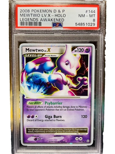 Mewtwo LV X 144/146 D&P Legends Awakened Holo Ultra Rare Pokemon