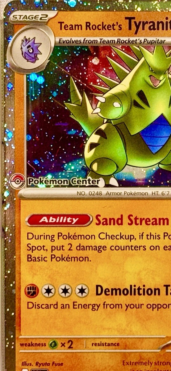 POKEMON CENTER PROMO DESTINED RIVALS PSA 10 TEAM ROCKET TYRANITAR