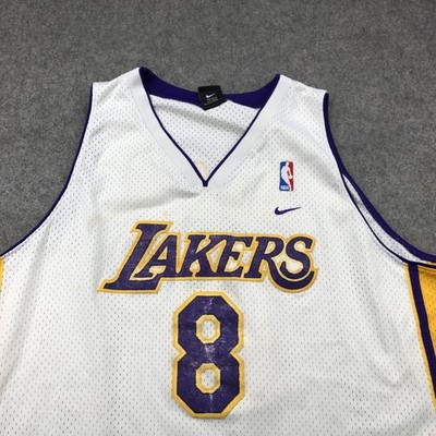 Vintage Los Angeles Lakers Kobe Bryant Jersey Mens 2XL White