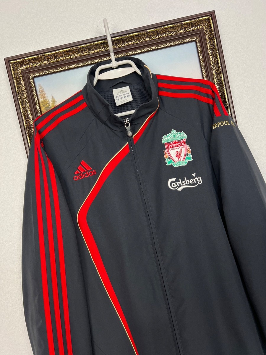 Vintage Adidas Liverpool Football Jacket Soccer Track Top Mens Zip