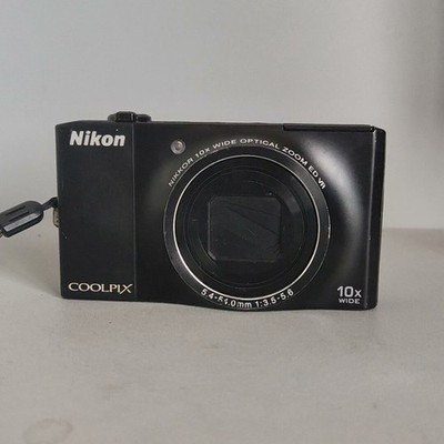 Nikon COOLPIX S8000 14.2MP Digital Camera - Black for sale online
