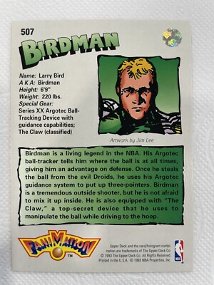 1993 Upper Deck Larry Bird Fanimation Birdman Card #507 | eBay