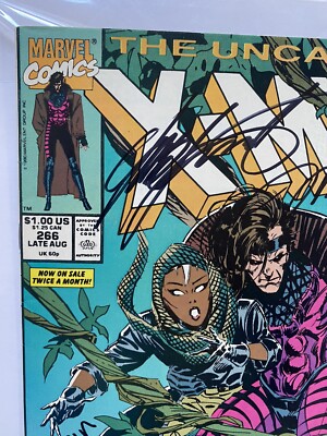 UNCANNY X-MEN 266 signed 3x by Jim LEE Chris CLAREMONT Joe