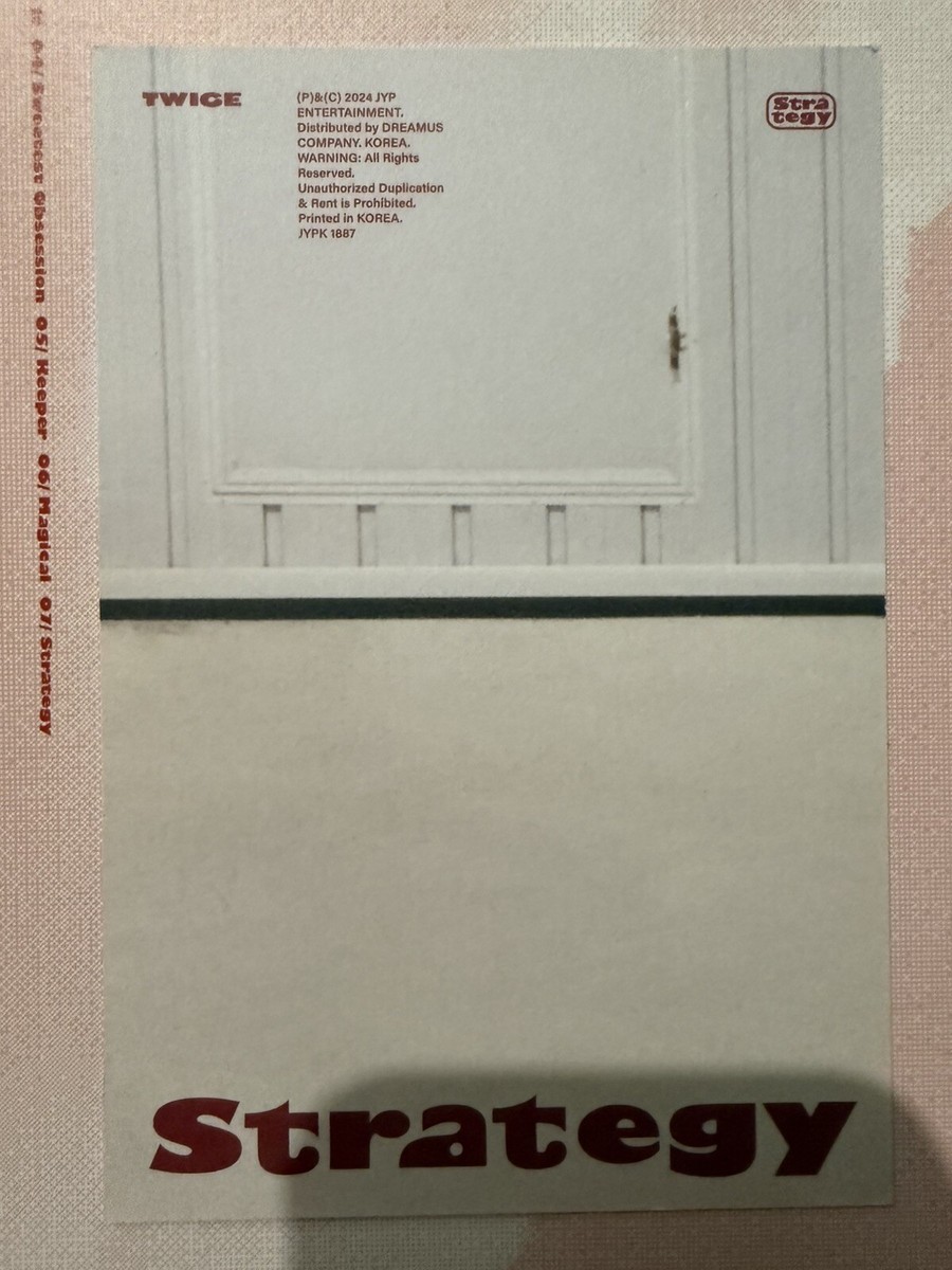 Chaeyoung SIGNED POSTCARD TWICE STRATEGY ONCE 4x6 In KPop Demon