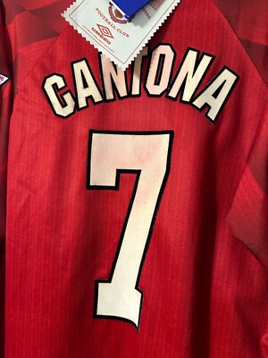 BNWT Original Manchester United 1996 1997 Long Sleeve #7 CANTONA M