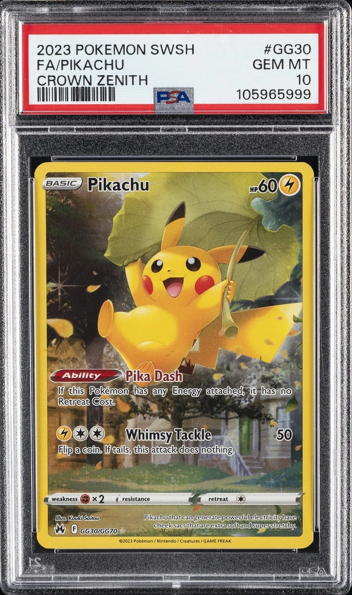 Pokémon TCG Ultra Rare Pikachu Grade 10 Individual Collectible